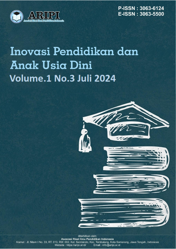 					View Vol. 1 No. 3 (2024): Juli: Inovasi Pendidikan dan Anak Usia Dini
				