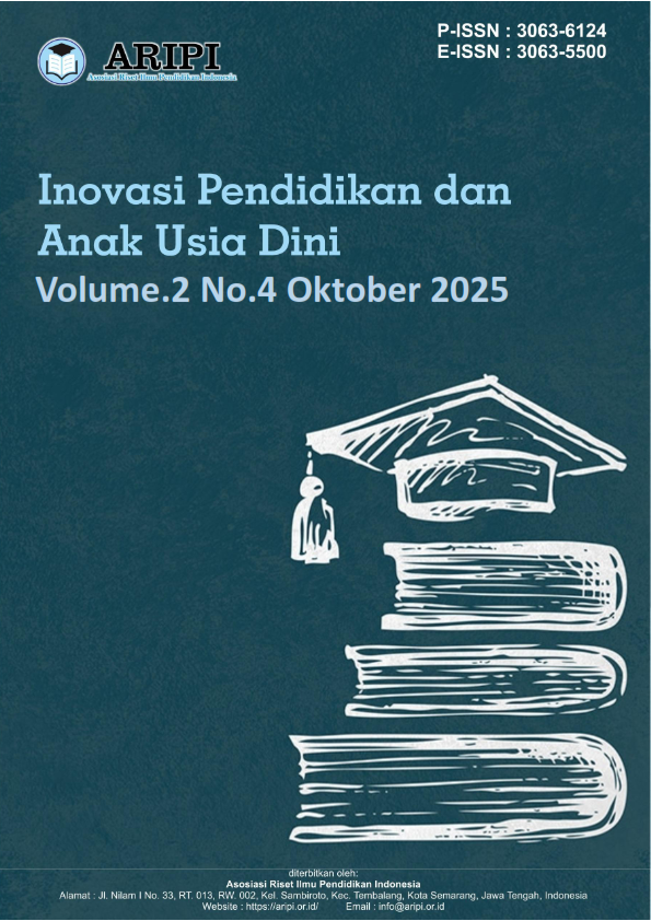 					View Vol. 2 No. 4 (2025): Oktober: Inovasi Pendidikan dan Anak Usia Dini
				