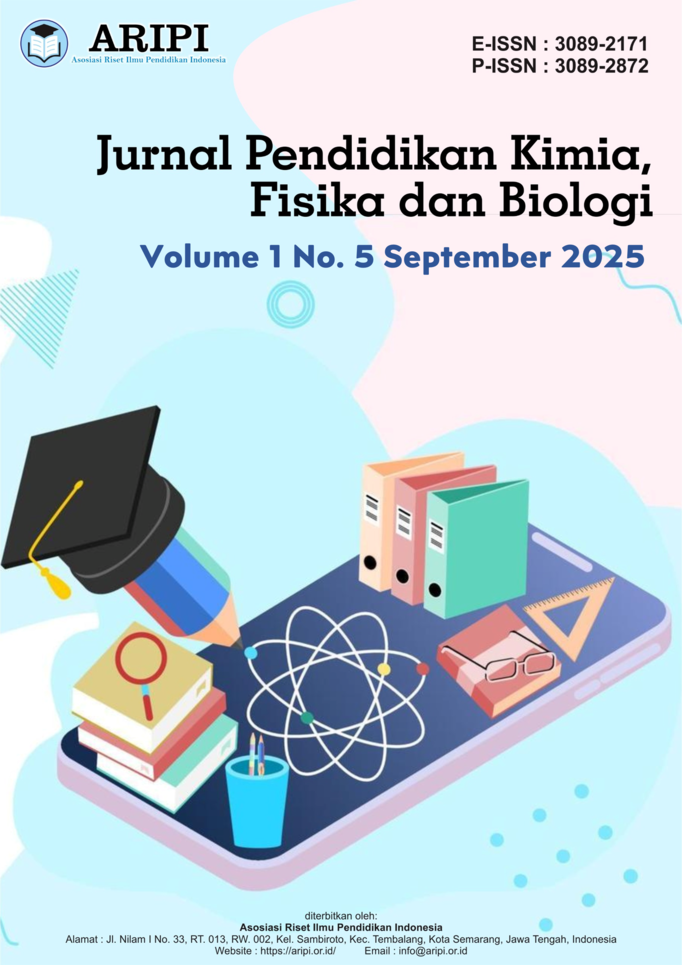 					View Vol. 1 No. 5 (2025): September : Jurnal Pendidikan Kimia, Fisika dan Biologi
				